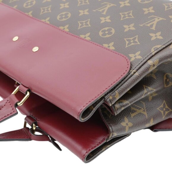 Louis Vuitton  Venus Monogram Canvas 2way Shoulder Bag Maroon - Picture 6 of 15